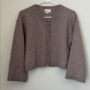 A.REN Cashmere Button Down Sweater